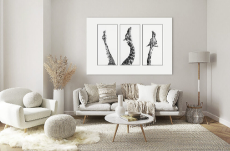 Best Large Giraffe Prints for Elegant Modern Interiors